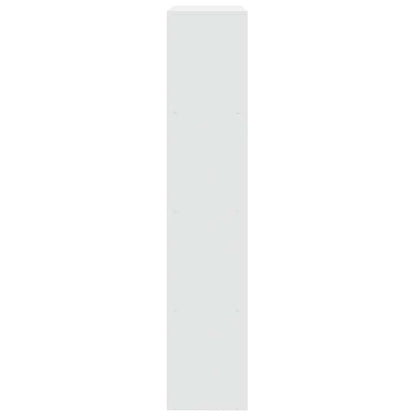 Room Divider Bookcase 4-Tier White 143,5x29x143,5 cm Engineered Wood