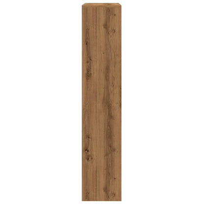 Room Divider Bookcase 4-Tier Artisan Oak 143,5x29x143,5 cm Engineered Wood