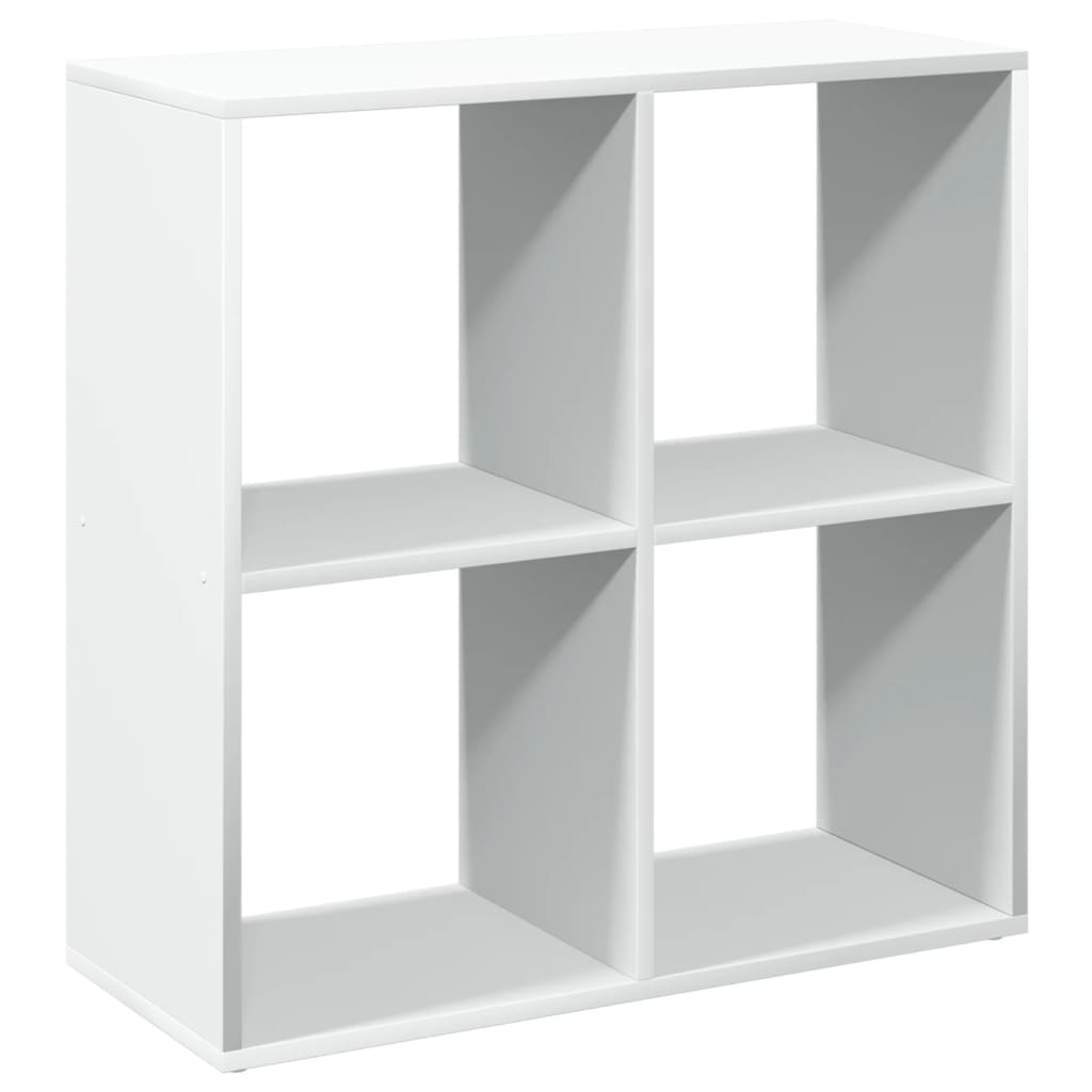 Room Divider Bookcase White 69,5x29x69,5 cm Engineered Wood