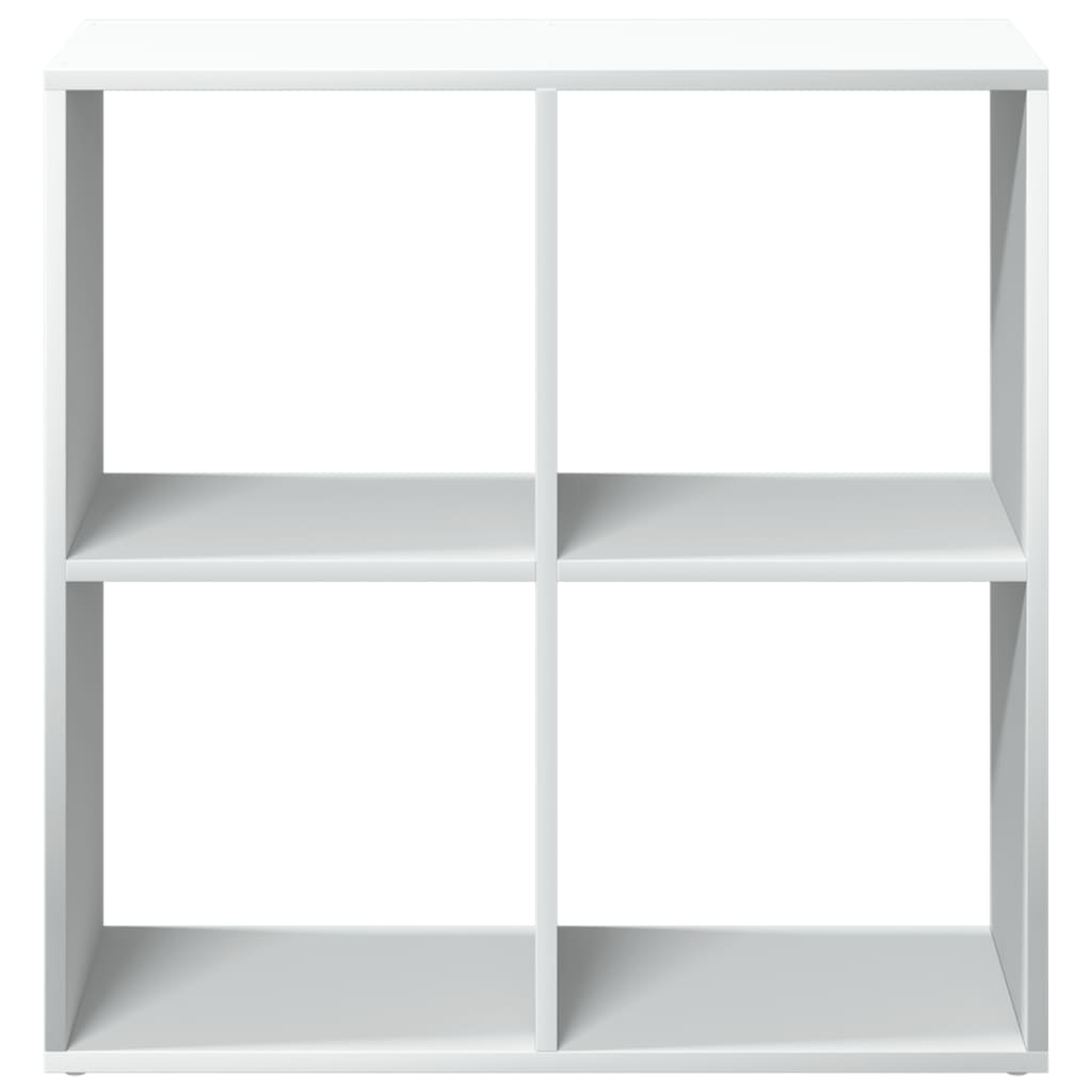 Room Divider Bookcase White 69,5x29x69,5 cm Engineered Wood