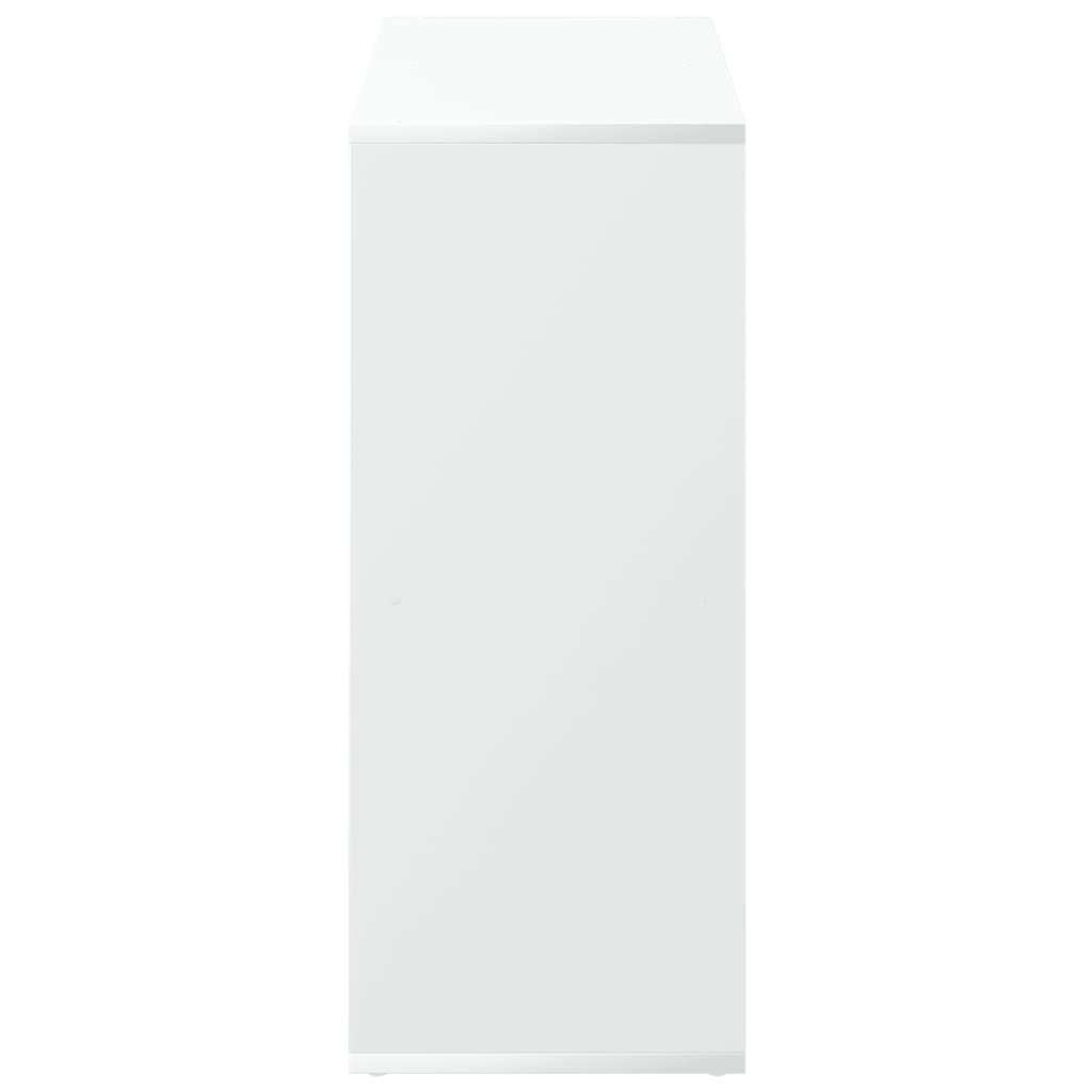 Room Divider Bookcase White 69,5x29x69,5 cm Engineered Wood