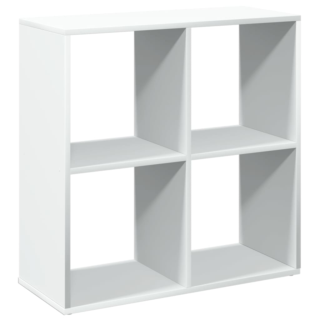 Room Divider Bookcase White 69,5x29x69,5 cm Engineered Wood