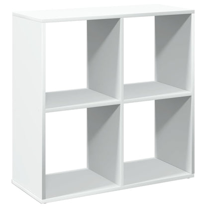 Room Divider Bookcase White 69,5x29x69,5 cm Engineered Wood