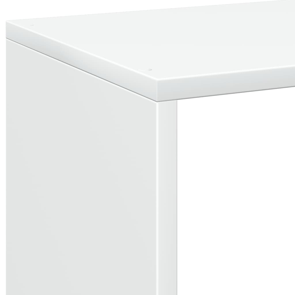Room Divider Bookcase White 69,5x29x69,5 cm Engineered Wood