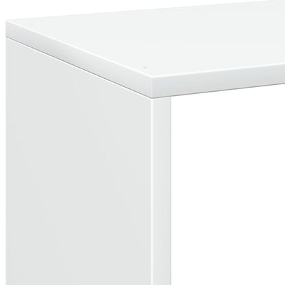 Room Divider Bookcase White 69,5x29x69,5 cm Engineered Wood