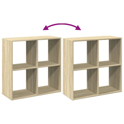 Room Divider Bookcase Sonoma Oak 69,5x29x69,5 cm Engineered Wood