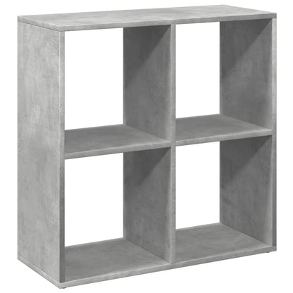Room Divider Bookcase Concrete Grey 69,5x29x69,5 cm Engineered Wood