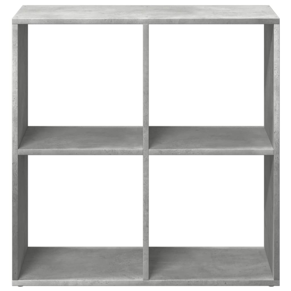 Room Divider Bookcase Concrete Grey 69,5x29x69,5 cm Engineered Wood