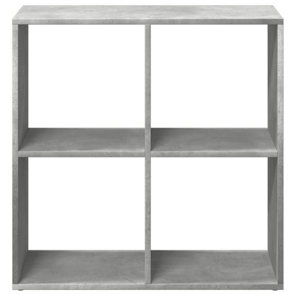 Room Divider Bookcase Concrete Grey 69,5x29x69,5 cm Engineered Wood
