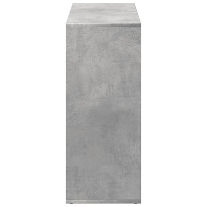 Room Divider Bookcase Concrete Grey 69,5x29x69,5 cm Engineered Wood