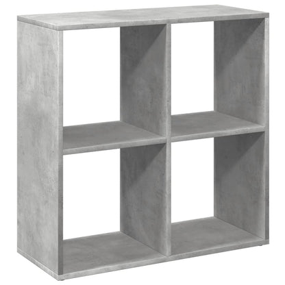 Room Divider Bookcase Concrete Grey 69,5x29x69,5 cm Engineered Wood