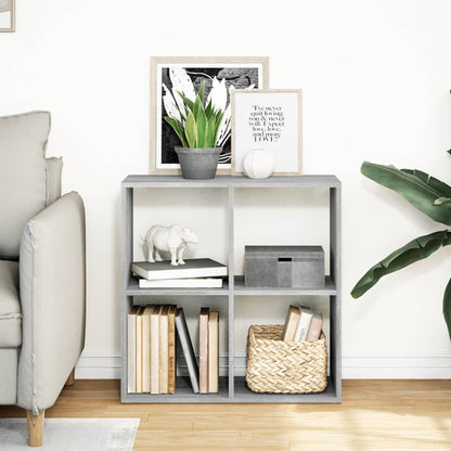 Room Divider Bookcase Grey Sonoma 69,5x29x69,5 cm Engineered Wood