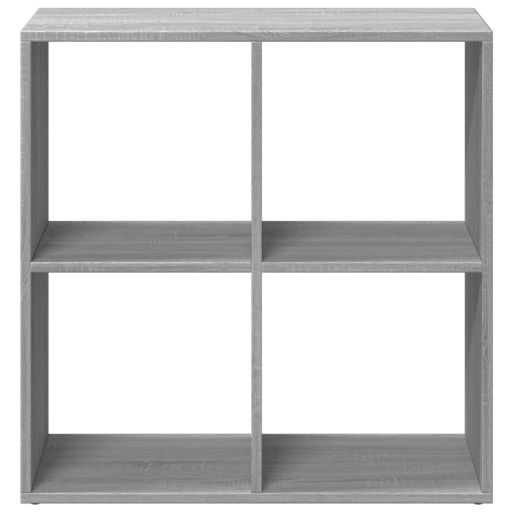 Room Divider Bookcase Grey Sonoma 69,5x29x69,5 cm Engineered Wood