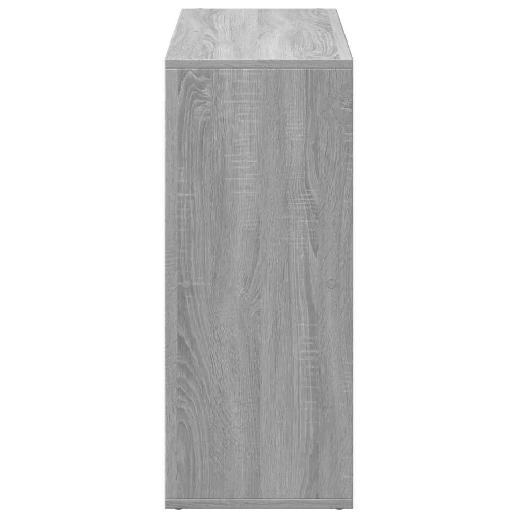 Room Divider Bookcase Grey Sonoma 69.5x29x69.5 cm Engineered Wood