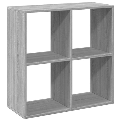 Room Divider Bookcase Grey Sonoma 69,5x29x69,5 cm Engineered Wood