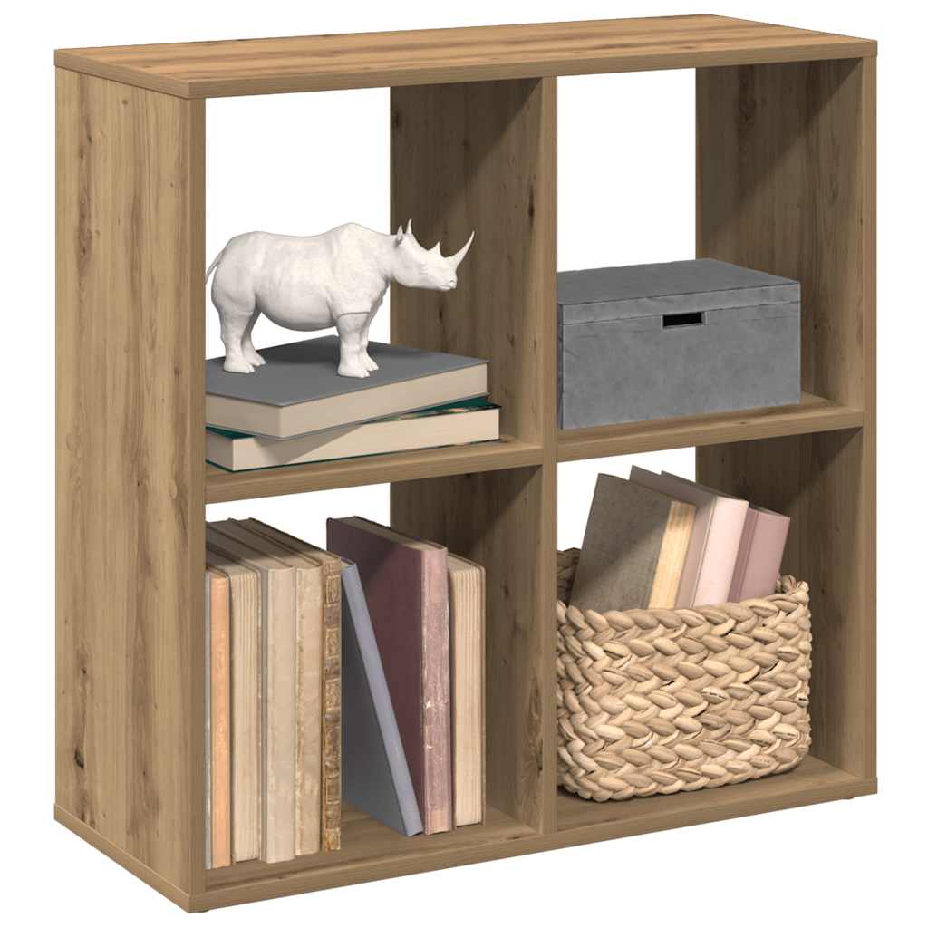 Room Divider Bookcase Artisan Oak 69.5x29x69.5 cm Engineered Wood