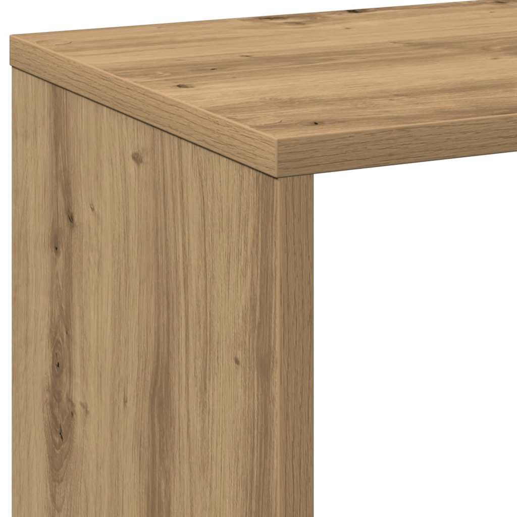 Room Divider Bookcase Artisan Oak 69.5x29x69.5 cm Engineered Wood