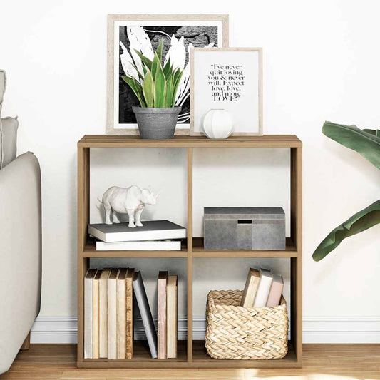 Room Divider Bookcase Artisan Oak 69.5x29x69.5 cm Engineered Wood