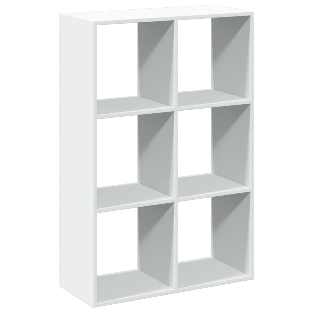 Room Divider Bookcase White 69,5x29x103,5 cm Engineered Wood