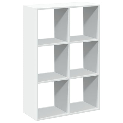 Room Divider Bookcase White 69,5x29x103,5 cm Engineered Wood