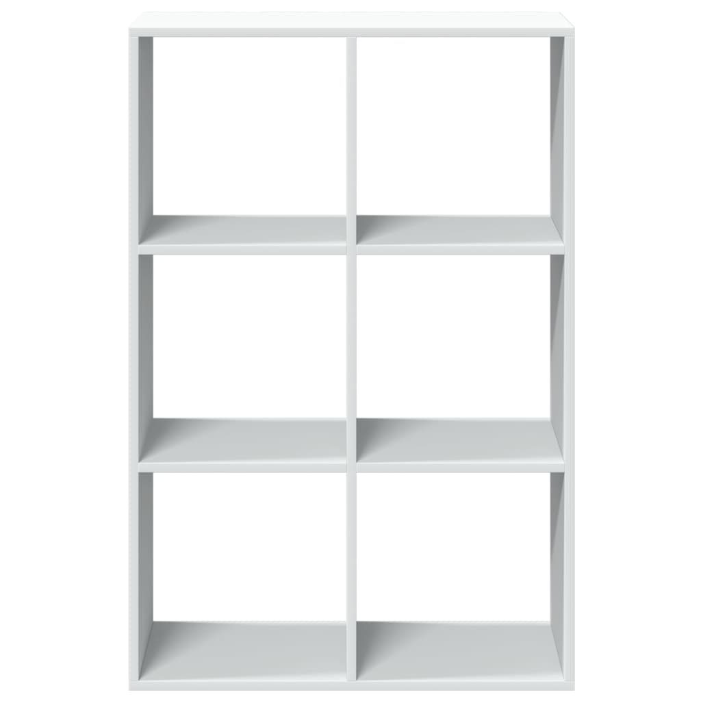 Room Divider Bookcase White 69,5x29x103,5 cm Engineered Wood