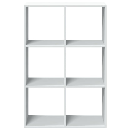 Room Divider Bookcase White 69,5x29x103,5 cm Engineered Wood