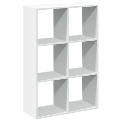 Room Divider Bookcase White 69,5x29x103,5 cm Engineered Wood
