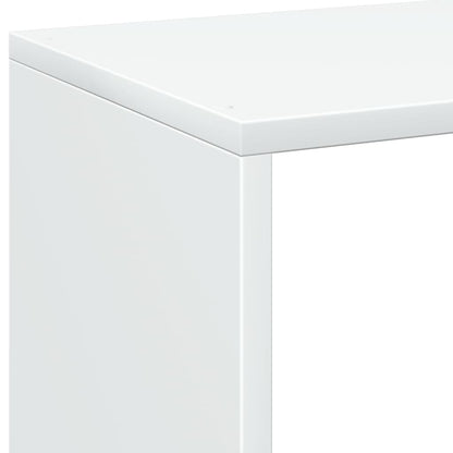 Room Divider Bookcase White 69,5x29x103,5 cm Engineered Wood