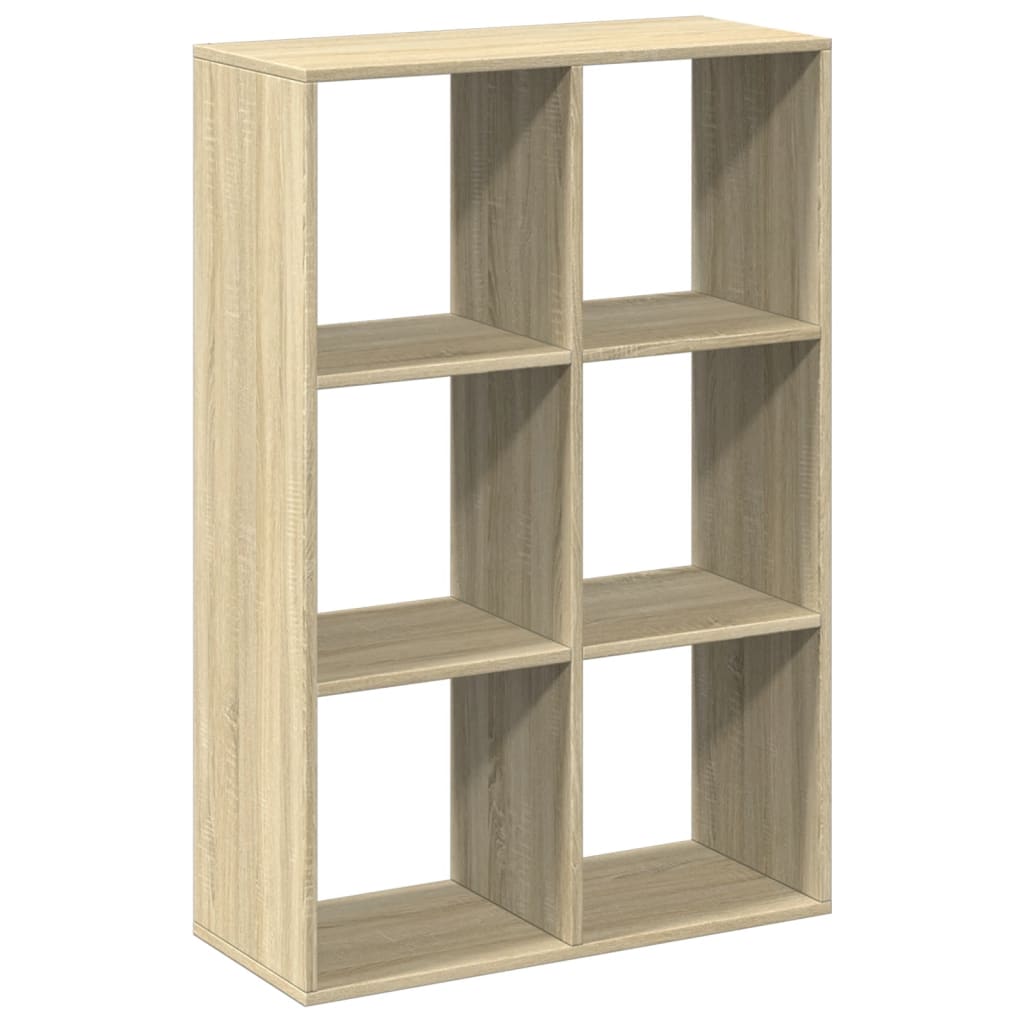Room Divider Bookcase Sonoma Oak 69,5x29x103,5 cm Engineered Wood