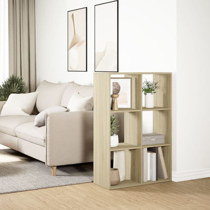 Room Divider Bookcase Sonoma Oak 69,5x29x103,5 cm Engineered Wood