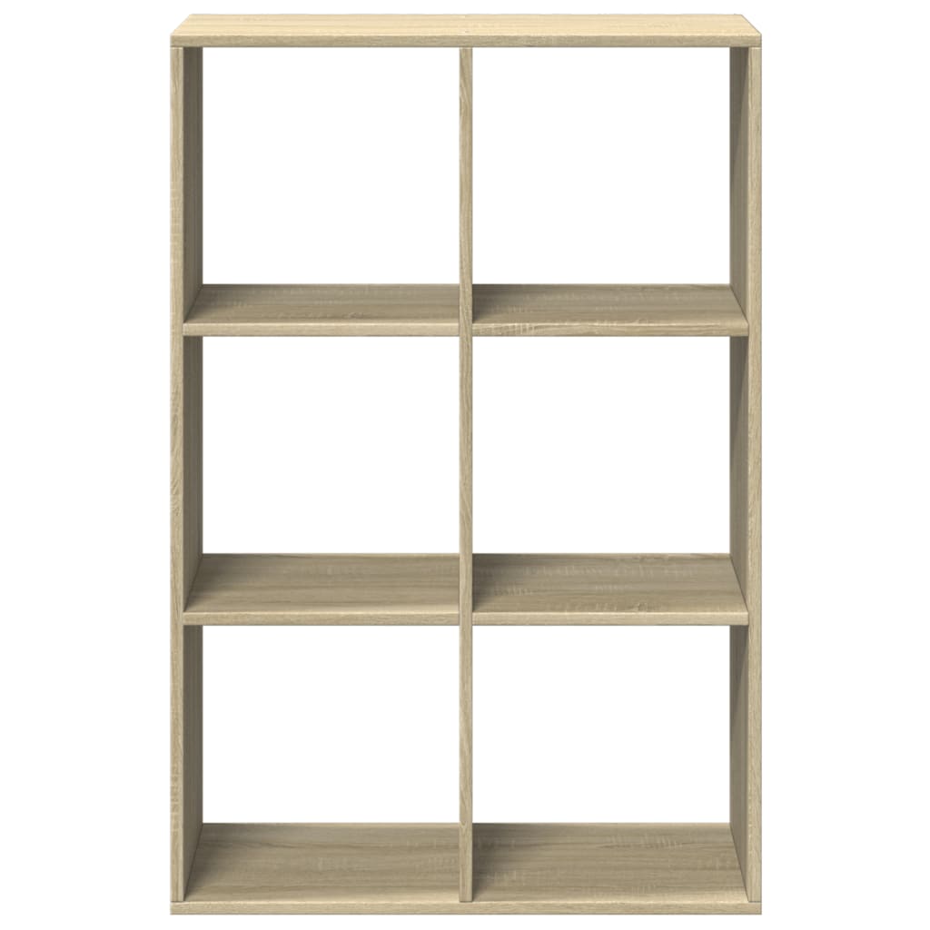 Room Divider Bookcase Sonoma Oak 69,5x29x103,5 cm Engineered Wood