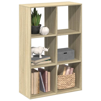 Room Divider Bookcase Sonoma Oak 69,5x29x103,5 cm Engineered Wood