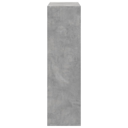 Room Divider Bookcase Concrete Grey 69,5x29x103,5 cm Engineered Wood