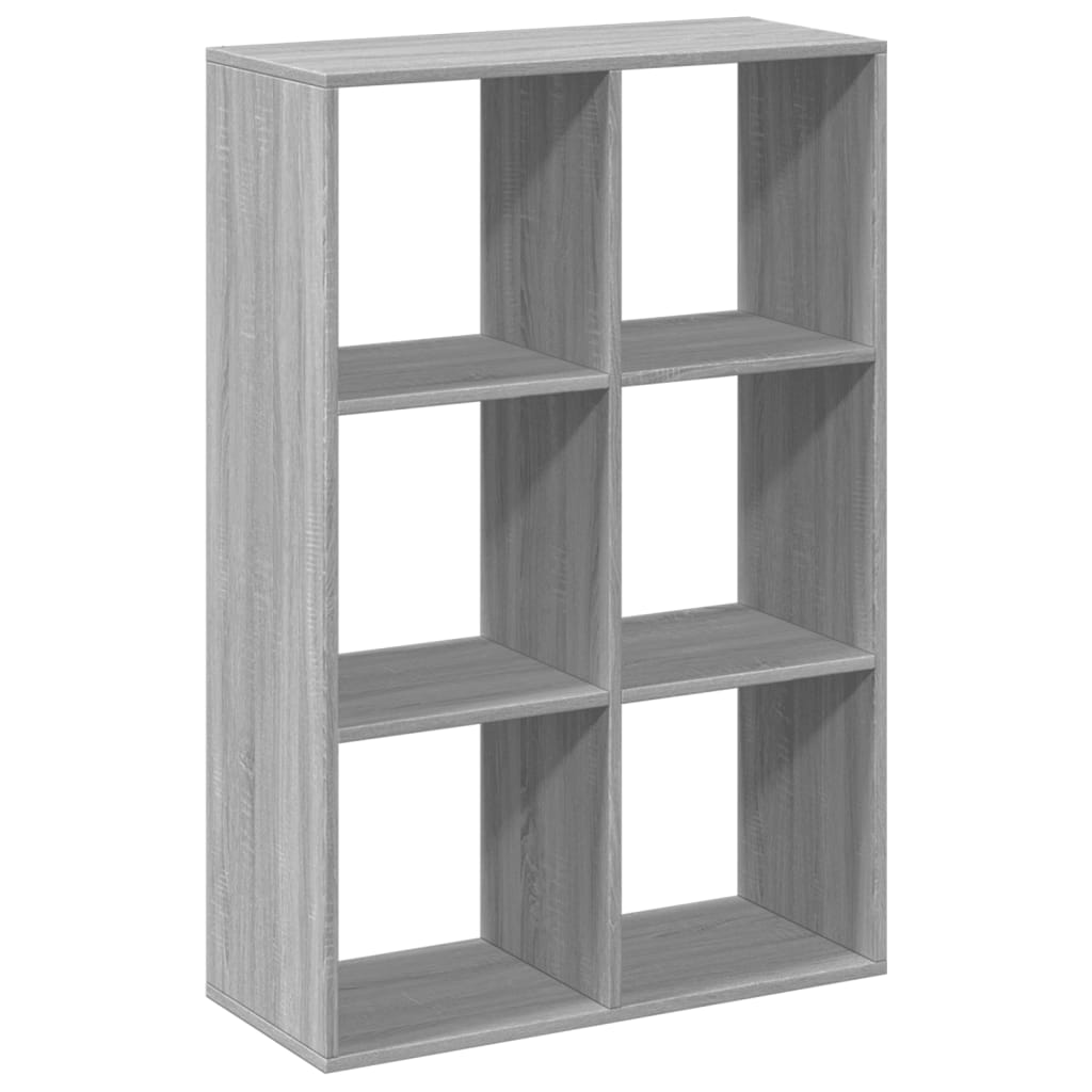 Room Divider Bookcase Grey Sonoma 69,5x29x103,5 cm Engineered Wood