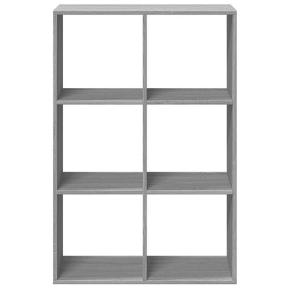 Room Divider Bookcase Grey Sonoma 69,5x29x103,5 cm Engineered Wood