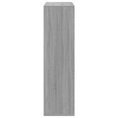 Room Divider Bookcase Grey Sonoma 69.5x29x103.5 cm Engineered Wood