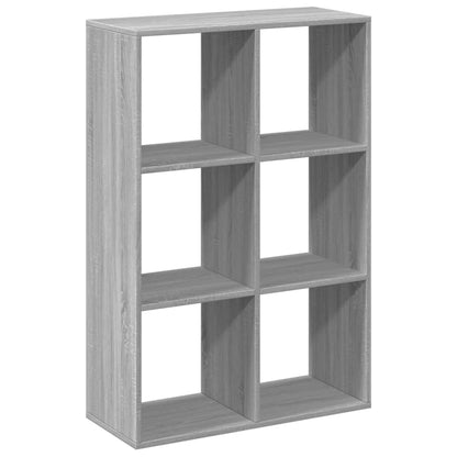 Room Divider Bookcase Grey Sonoma 69,5x29x103,5 cm Engineered Wood
