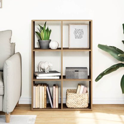 Room Divider Bookcase Artisan Oak 69.5x29x103.5 cm Engineered Wood