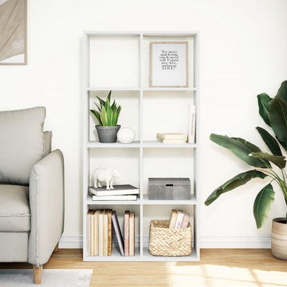 Room Divider Bookcase White 69,5x29x137,5 cm Engineered Wood