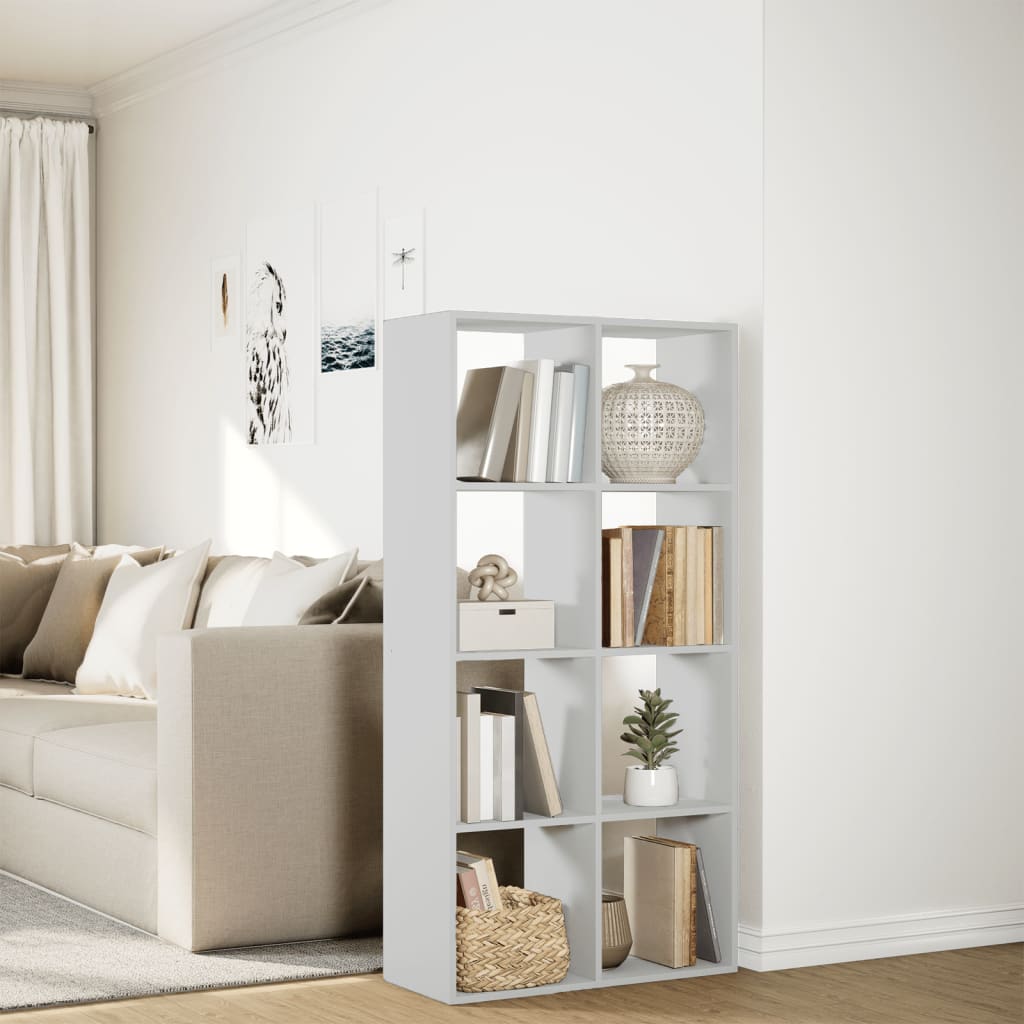 Room Divider Bookcase White 69,5x29x137,5 cm Engineered Wood