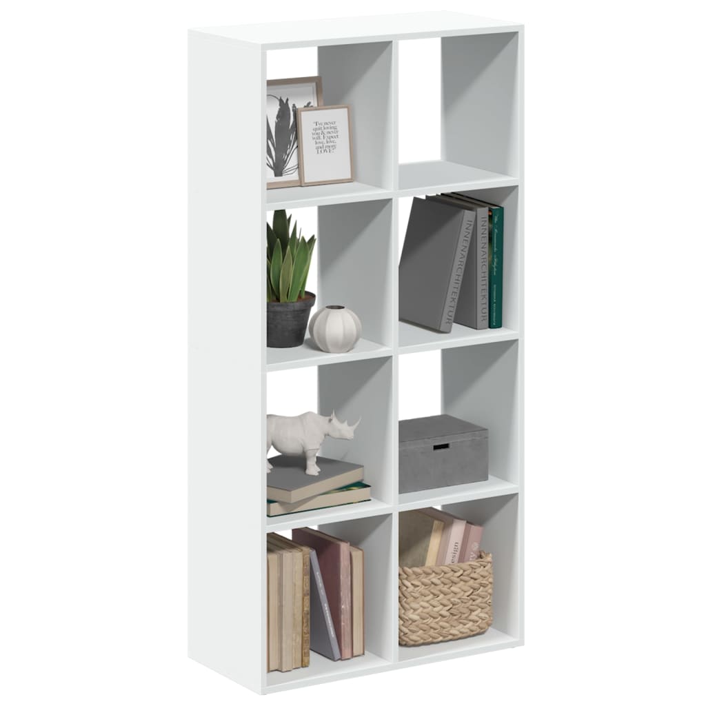 Room Divider Bookcase White 69,5x29x137,5 cm Engineered Wood
