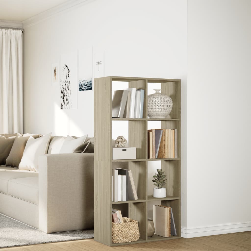 Room Divider Bookcase Sonoma Oak 69,5x29x137,5 cm Engineered Wood