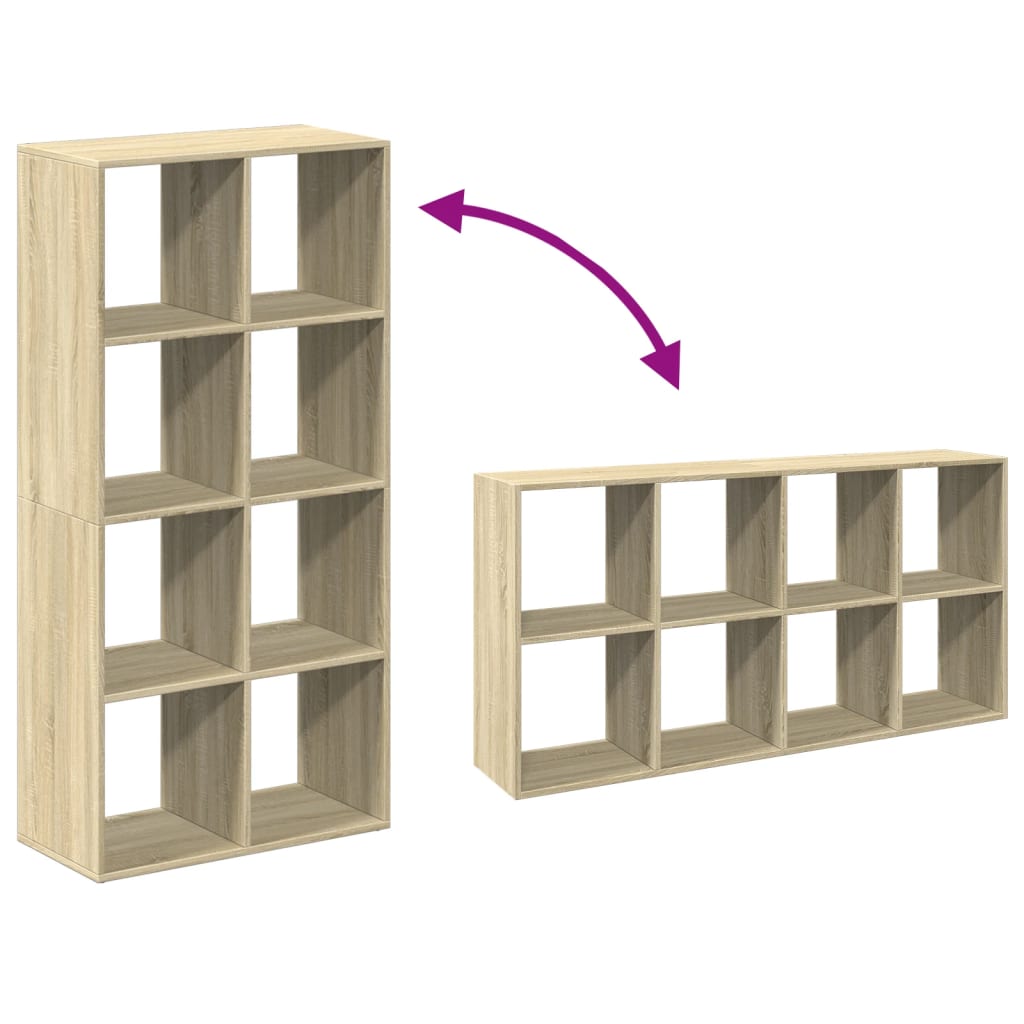 Room Divider Bookcase Sonoma Oak 69,5x29x137,5 cm Engineered Wood