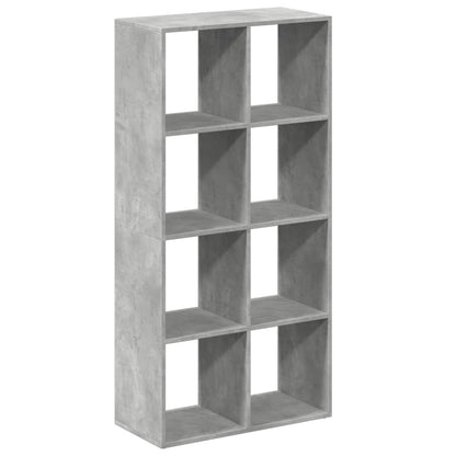 Room Divider Bookcase Concrete Grey 69,5x29x137,5 cm Engineered Wood