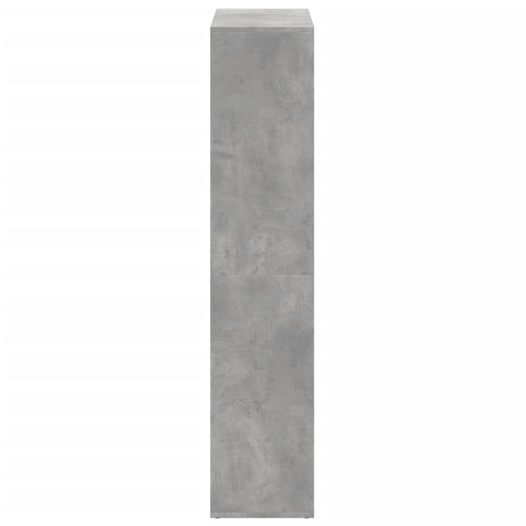Room Divider Bookcase Concrete Grey 69,5x29x137,5 cm Engineered Wood