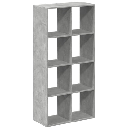 Room Divider Bookcase Concrete Grey 69,5x29x137,5 cm Engineered Wood