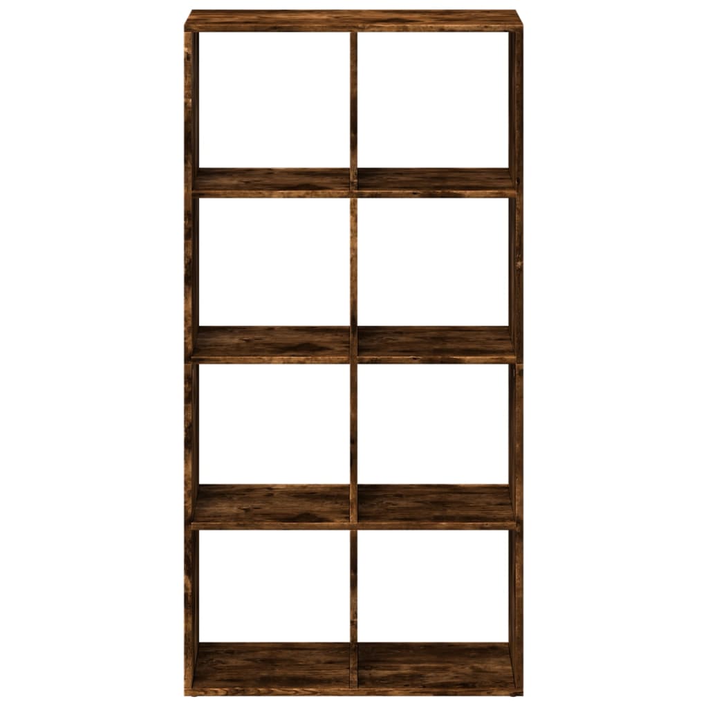 Room Divider Bookcase Smoked Oak 69,5x29x137,5 cm Engineered Wood