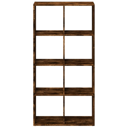 Room Divider Bookcase Smoked Oak 69,5x29x137,5 cm Engineered Wood