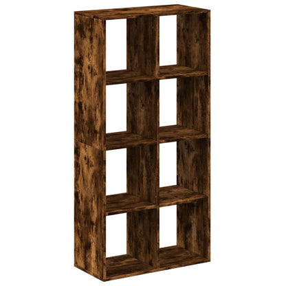 Room Divider Bookcase Smoked Oak 69,5x29x137,5 cm Engineered Wood