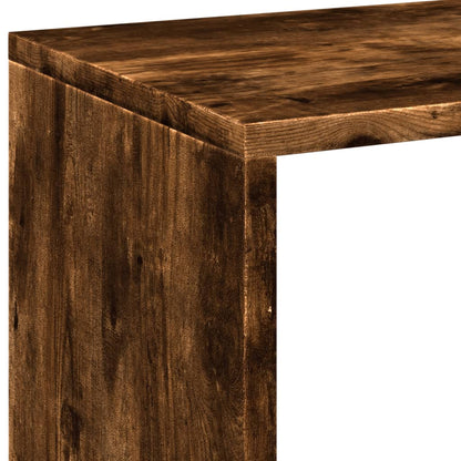 Room Divider Bookcase Smoked Oak 69,5x29x137,5 cm Engineered Wood